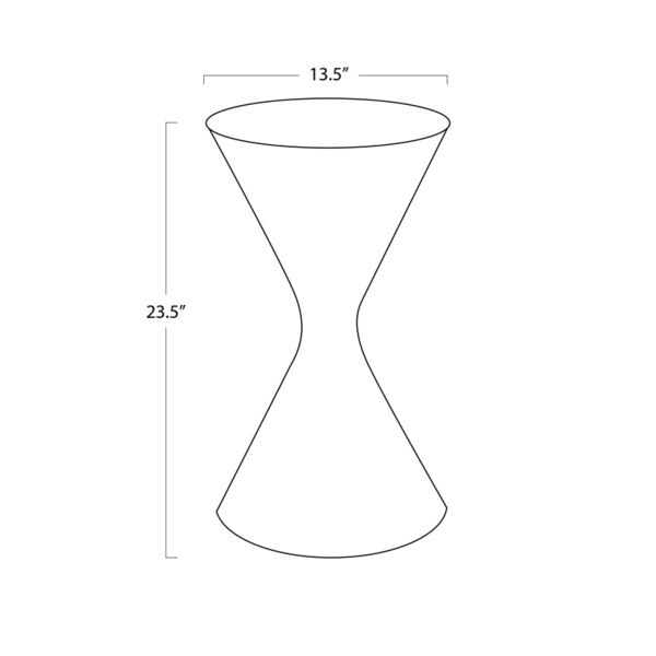 Maren Table Medium Line Drawing